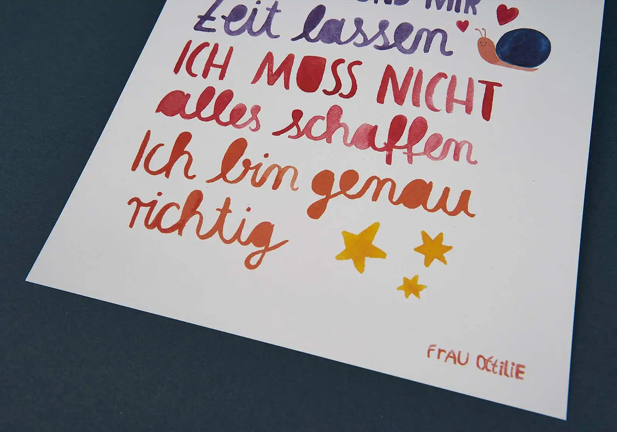 Affirmationsposter „Ich darf …“ – A4 Print