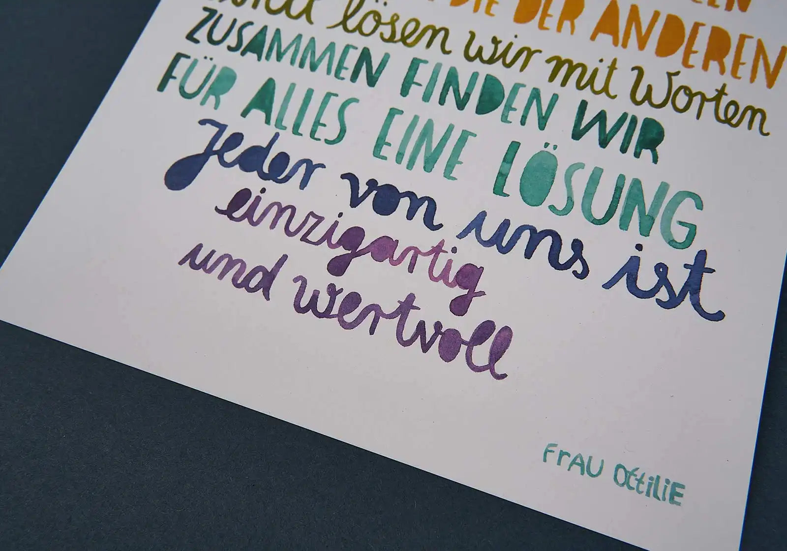 Affirmationsposter „Zusammen“ – A4 Print