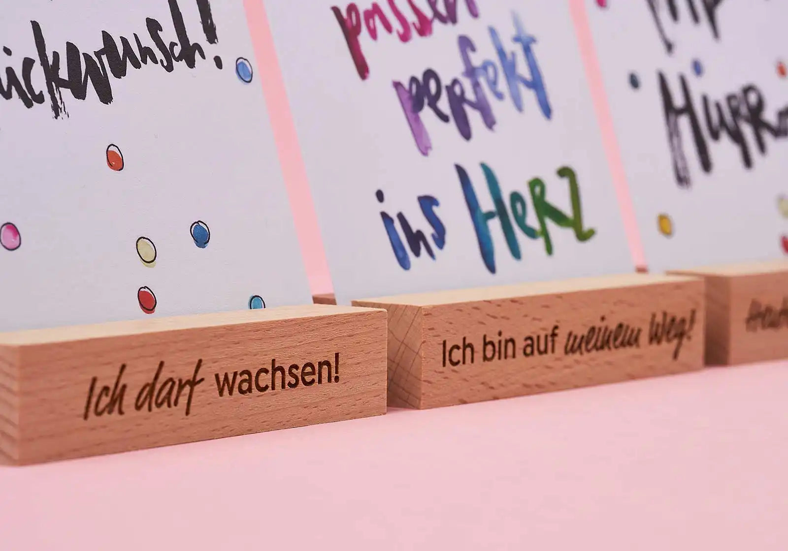 Kartenhalter lang – mit schönen Affirmationen - amoedo – Schöne Papeterie