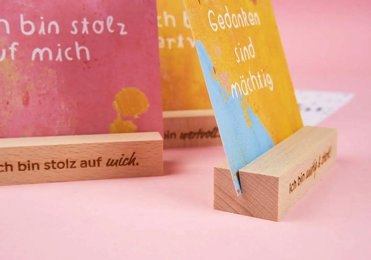 Kartenhalter mit Gravur