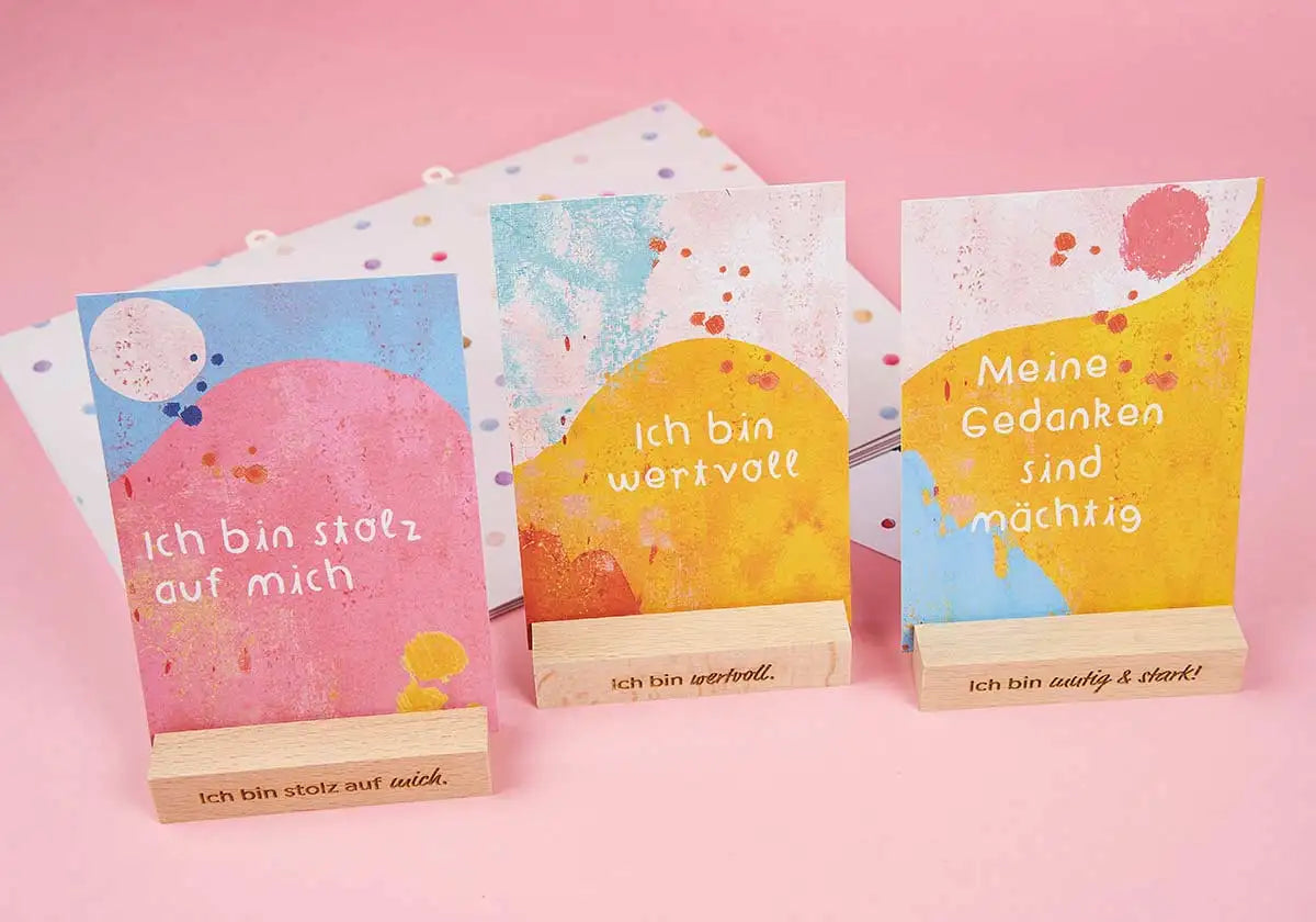 Kartenhalter lang – mit schönen Affirmationen - amoedo – Schöne Papeterie
