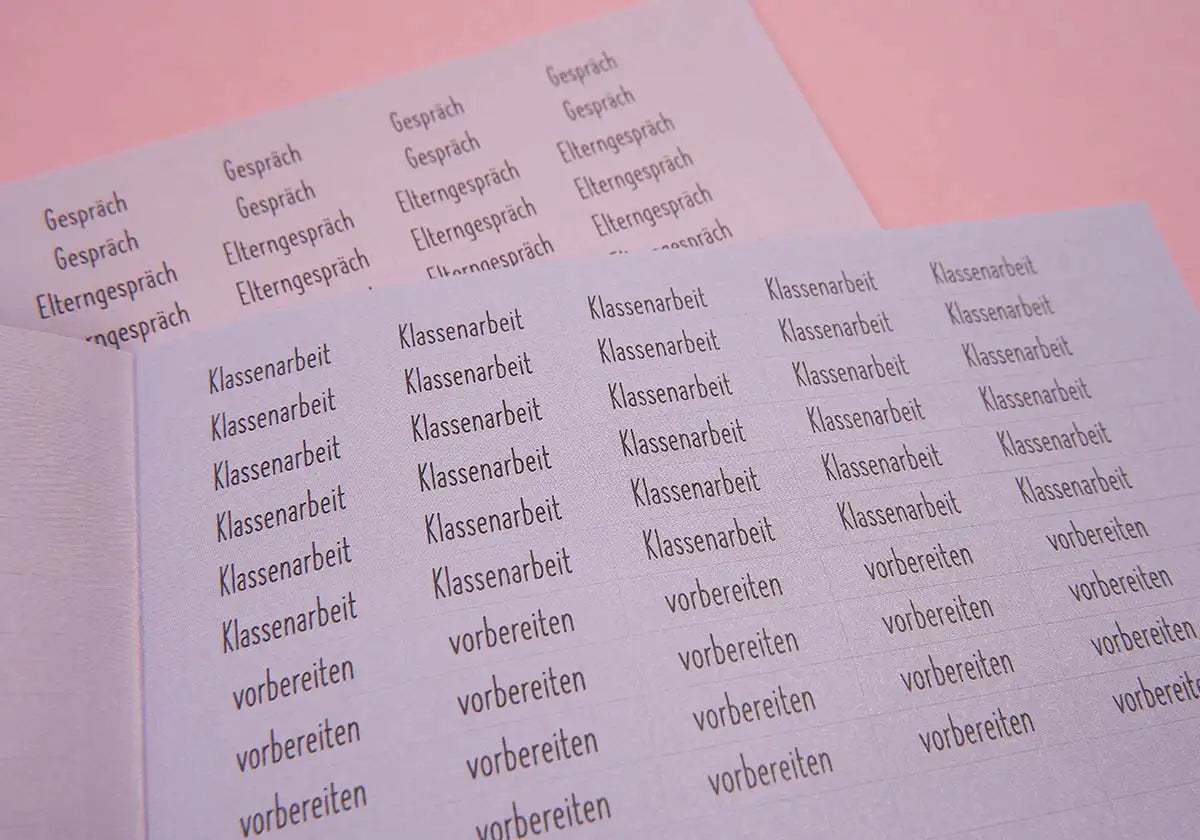 Stickerbögen A5 »Stickies« SJ 24/25 - amoedo – Schöne Papeterie