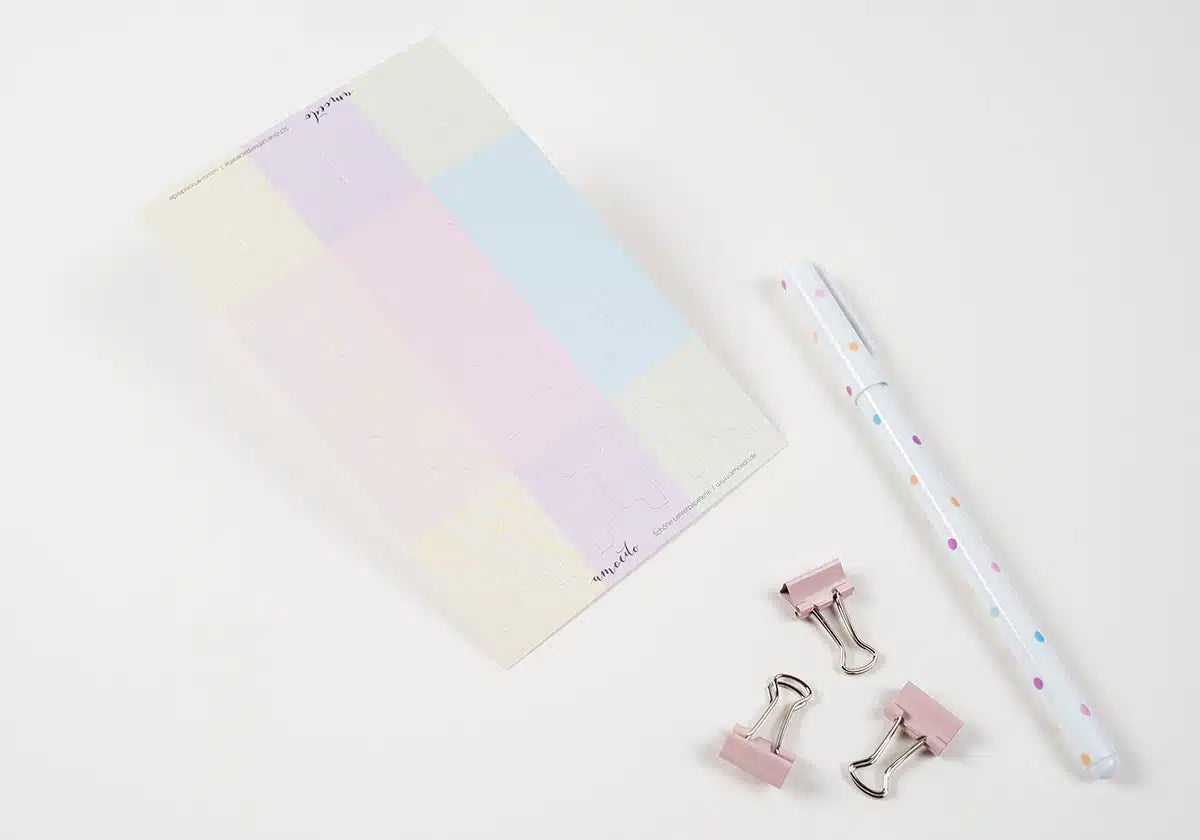 Taben »Markier mich« – pastell-hell, blanko-klein - amoedo – Schöne Papeterie