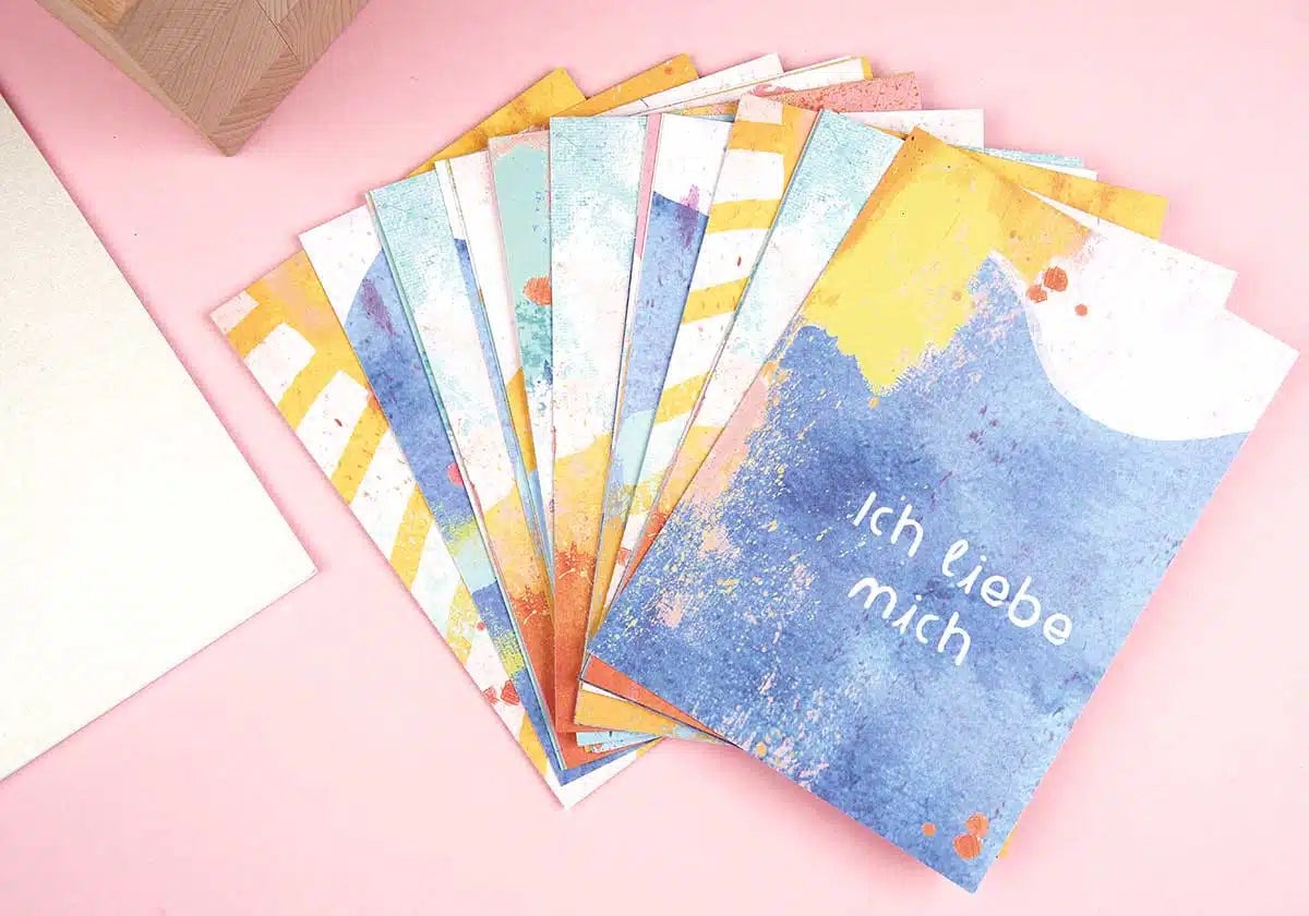 Tolle Affirmationskarten von Frau Ottilie im Postkartenformat, mit vielen schönen Affirmationen und Texten