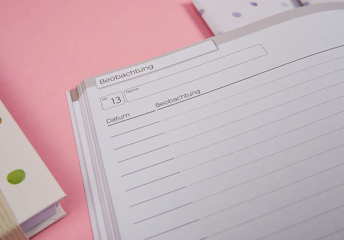 Neues Design – Beobachtungsheft Din A4 »Ich seh alles!« - amoedo – Schöne Papeterie