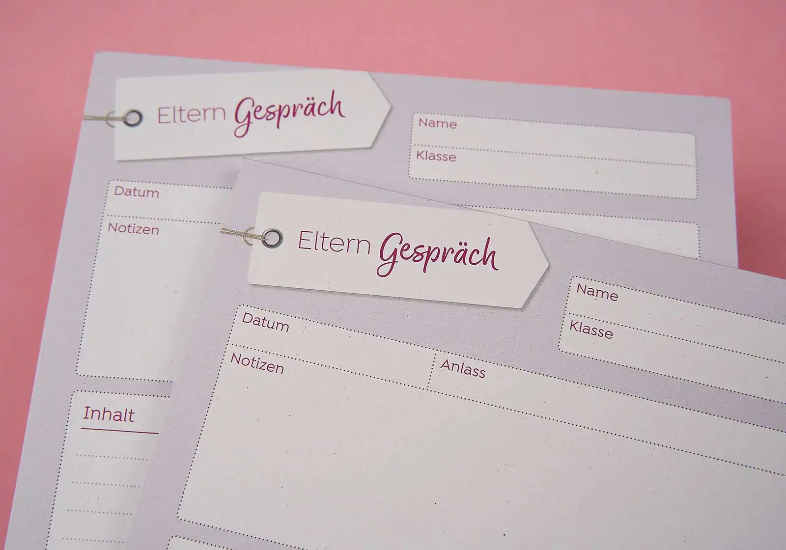 »Elterngespräch« Schreibblock für Lehrkräfte – A5 - amoedo – Schöne Papeterie