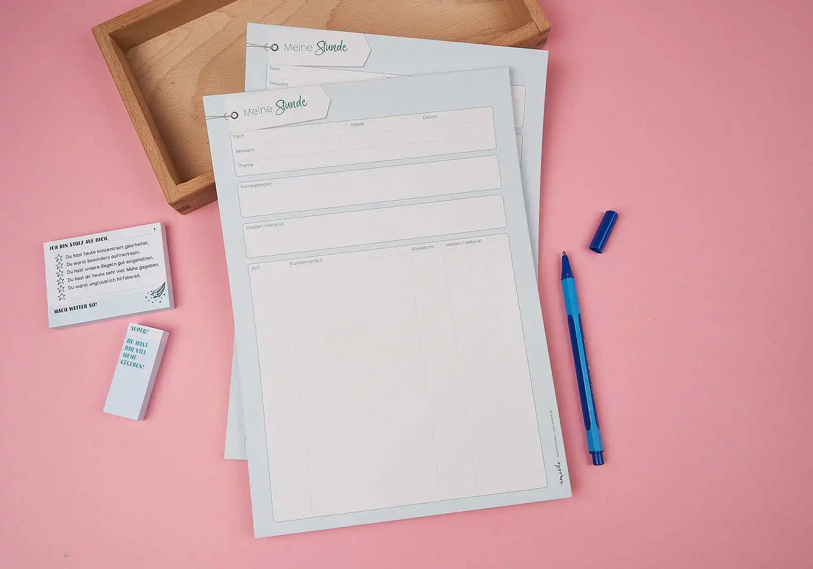 »Meine Stunde« Schreibblock – A4 - amoedo – Schöne Papeterie