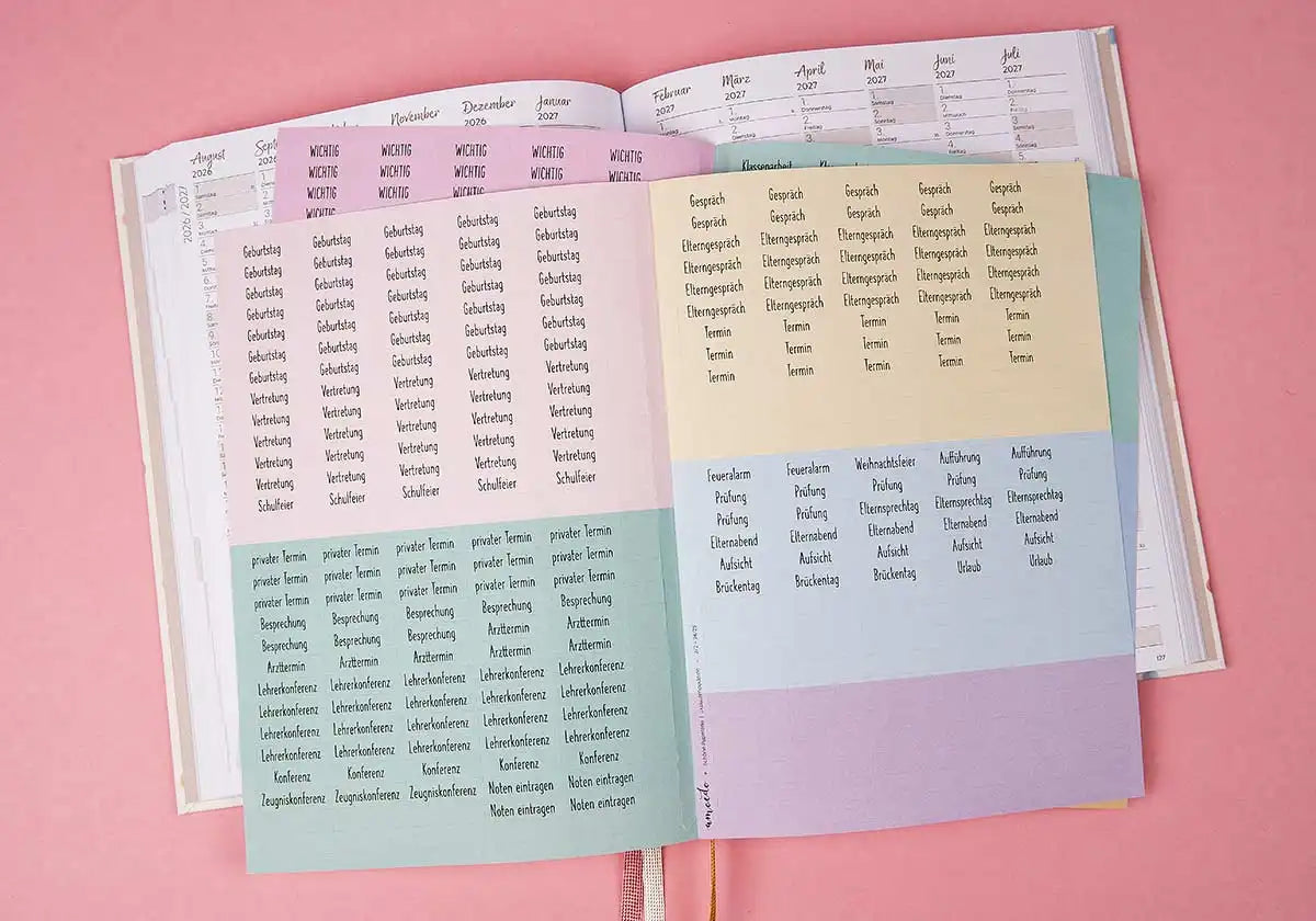 Froschtasche »Zettelfreund«, beige für A4/A5 – SJ 25/26 - amoedo – Schöne Papeterie