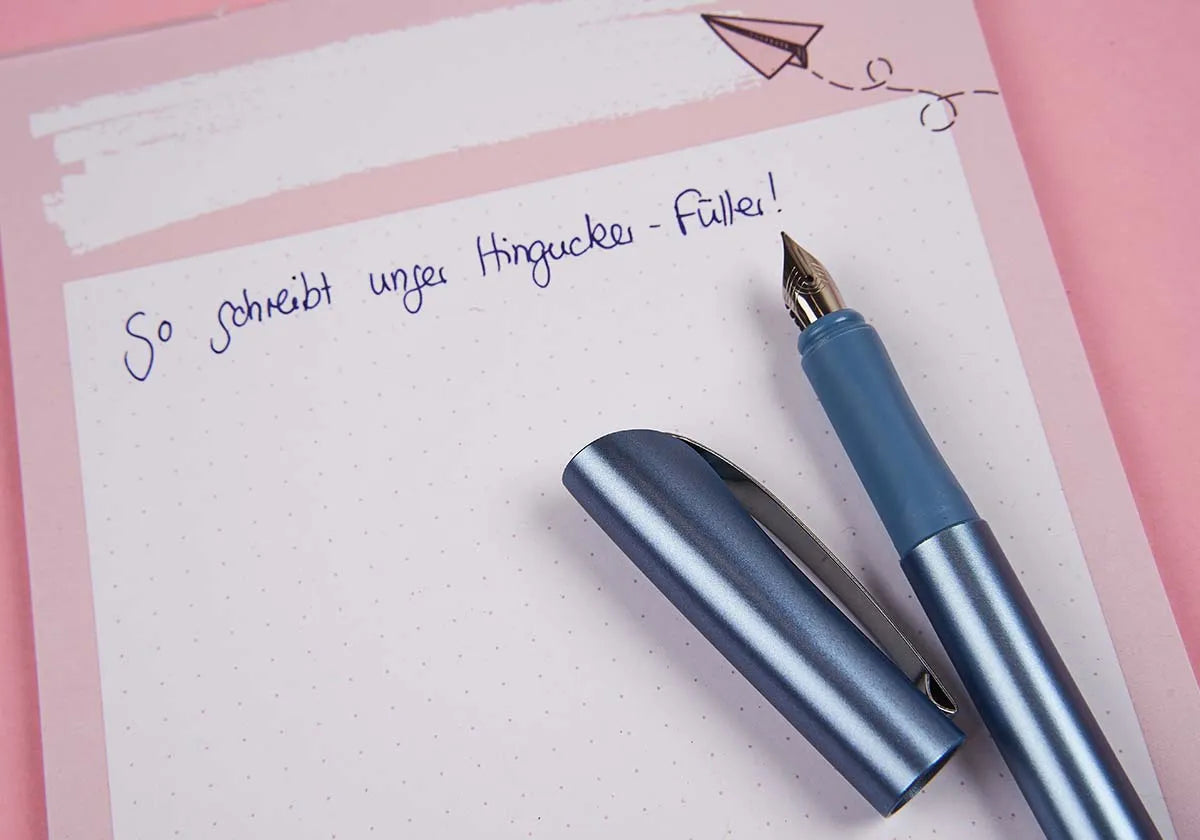 »Hingucker« Füller blau - amoedo – Schöne Papeterie