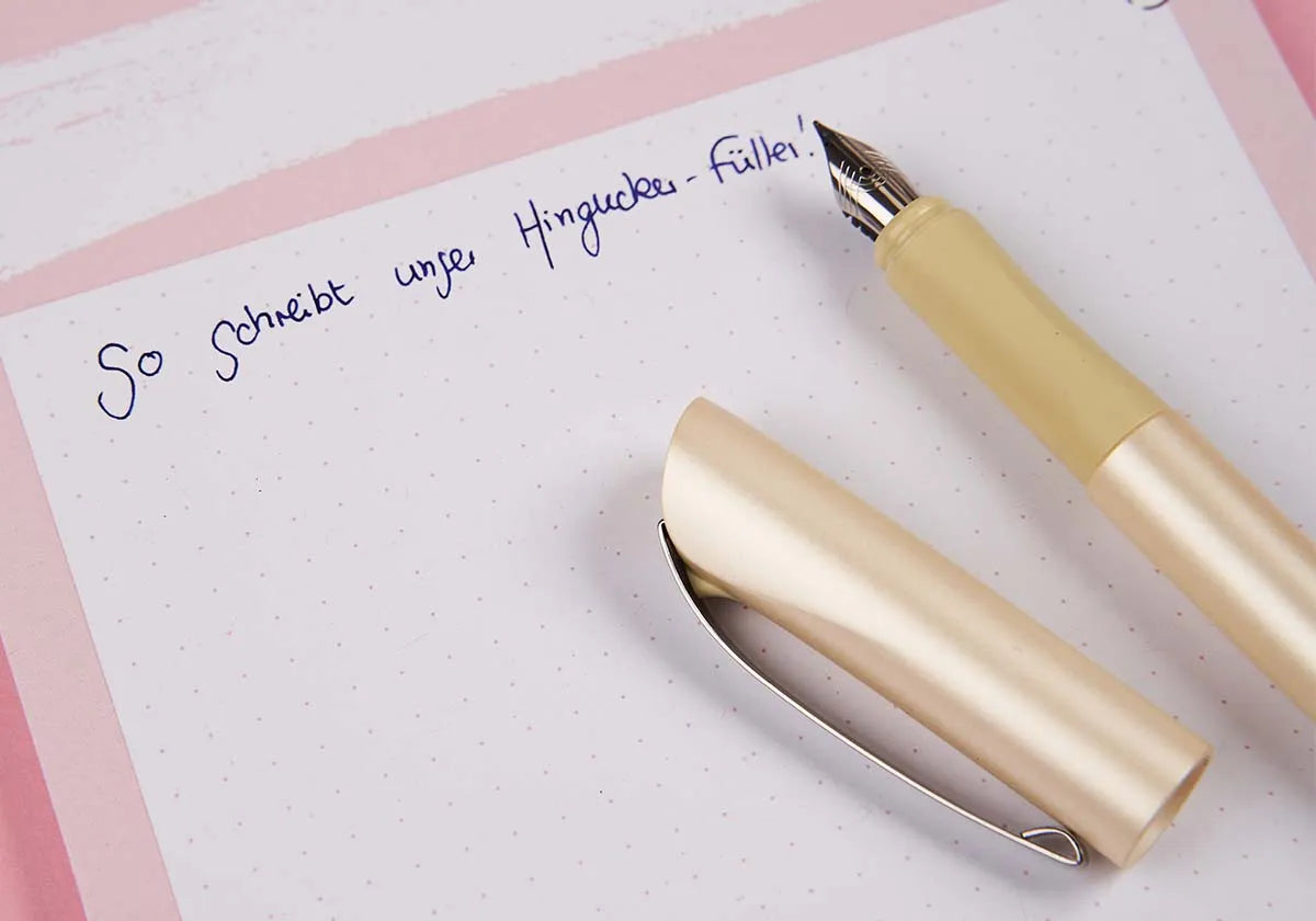 »Hingucker« Füller gold - amoedo – Schöne Papeterie