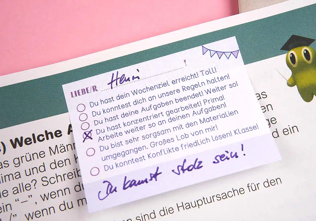 Haftnotizblock »Wochenlob« - amoedo – Schöne Papeterie