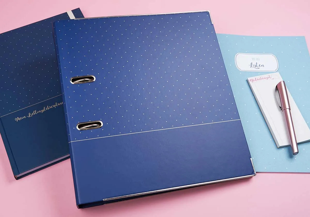 Hebelordner »Nachthimmel« A4 - amoedo – Schöne Papeterie