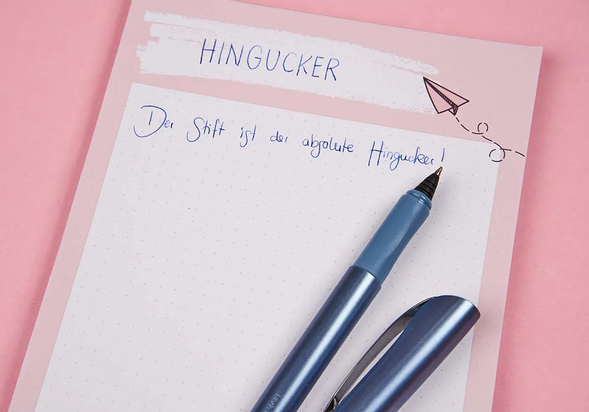 »Hingucker« Tintenroller blau - amoedo – Schöne Papeterie