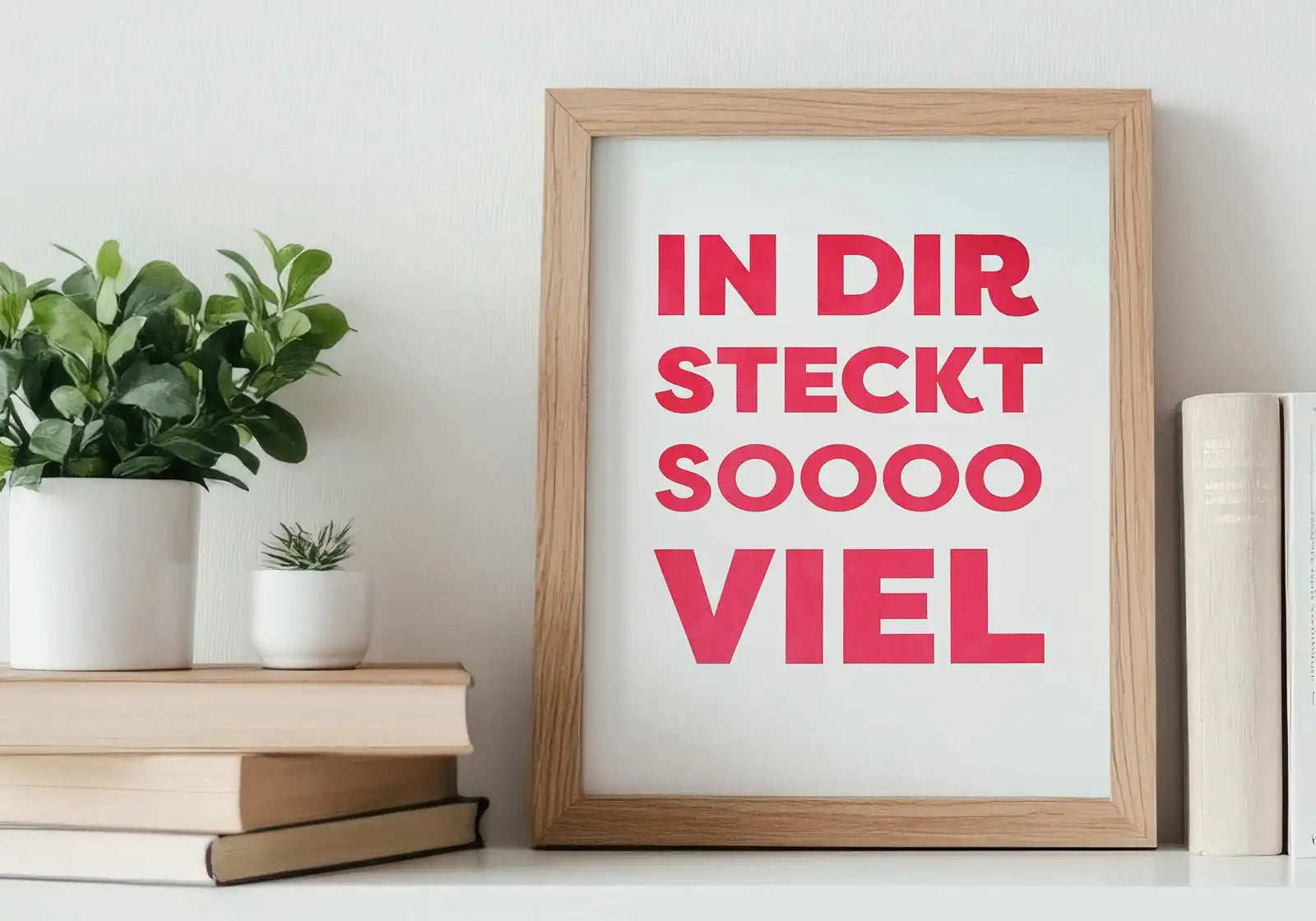 A4-Poster »In dir steckt soooo viel« – Siebdruck