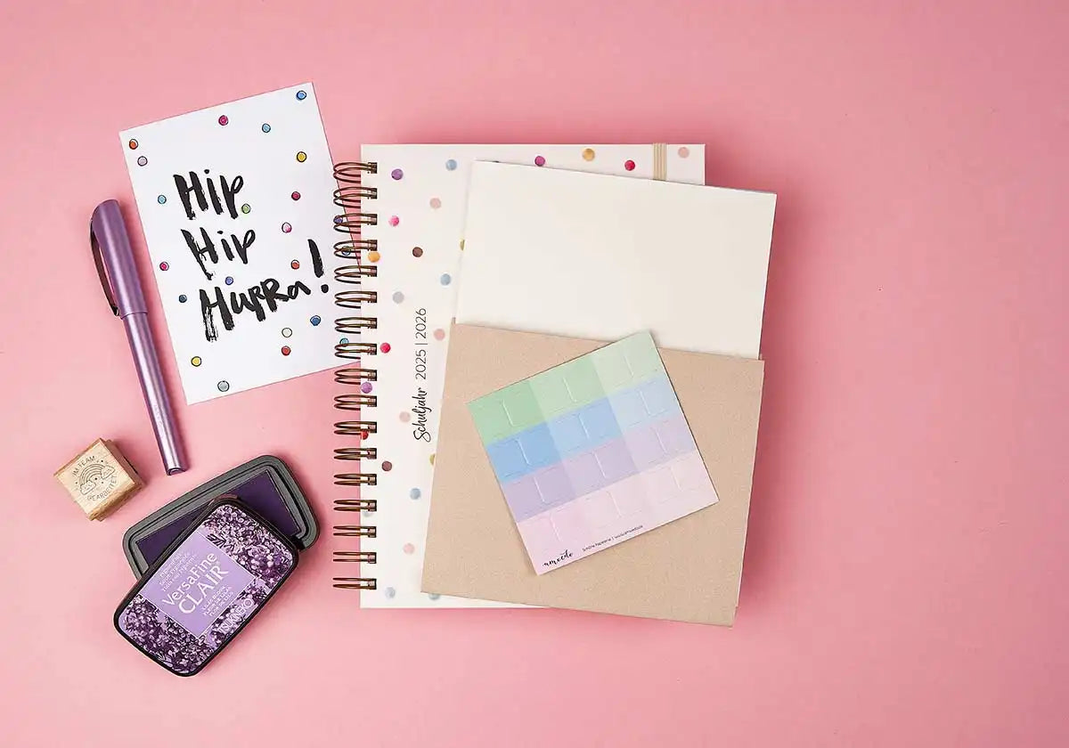 A5+ Ringbuch – Lieblingslehrerplaner 2025/2026 »Konfettitraum« - amoedo – Schöne Papeterie