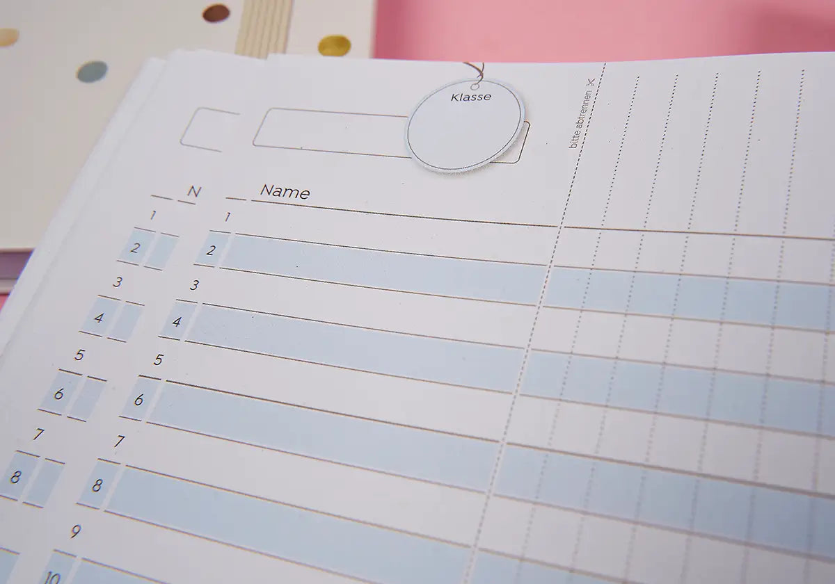 Neues Design – Listenheft/Notenheft Din A4 »Gut gemacht!« - amoedo – Schöne Papeterie