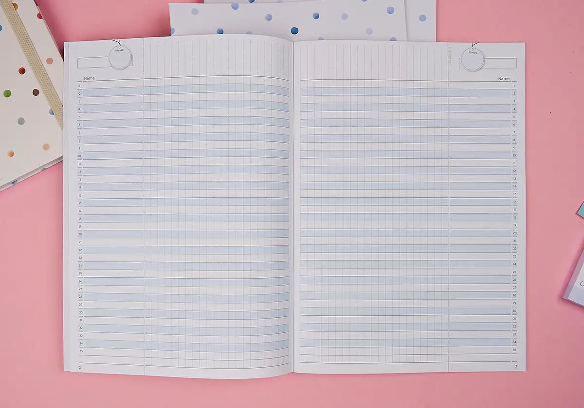 Neues Design – Listenheft/Notenheft Din A4 »Gut gemacht!« - amoedo – Schöne Papeterie