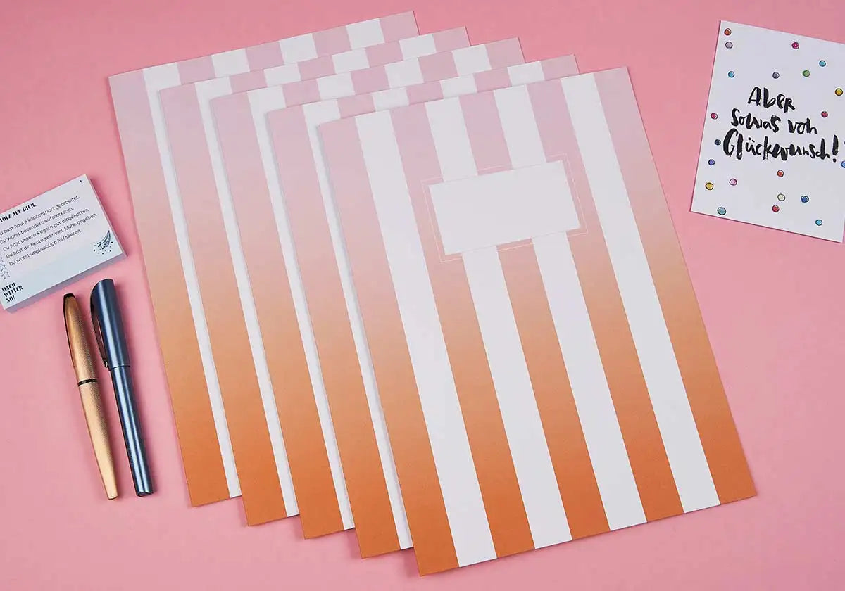 Ordnungsmappen »Sommersonne« 5er Set zum Abheften - amoedo – Schöne Papeterie