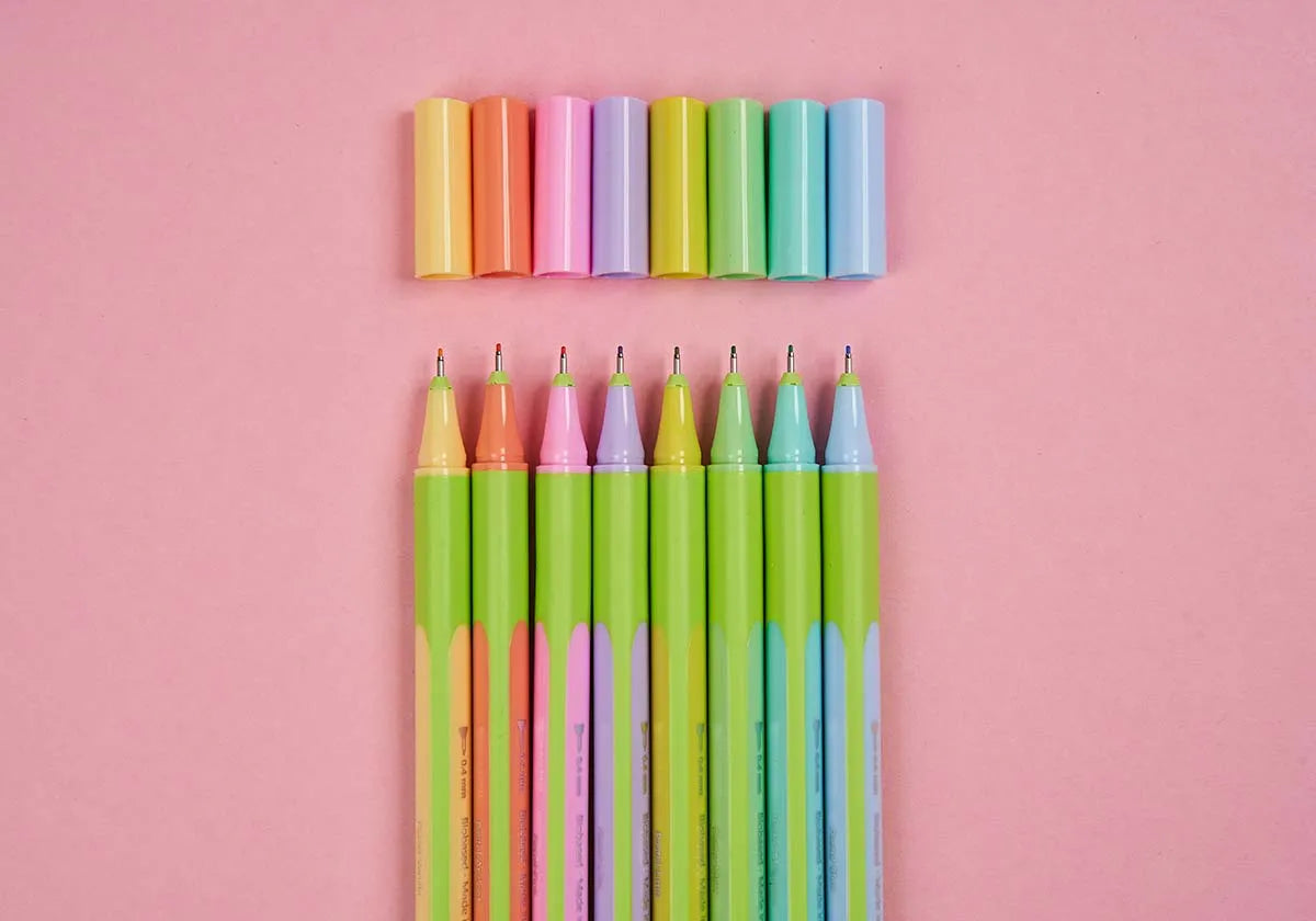 »Feinschreiber« Pastellliner 8er-Set - amoedo – Schöne Papeterie