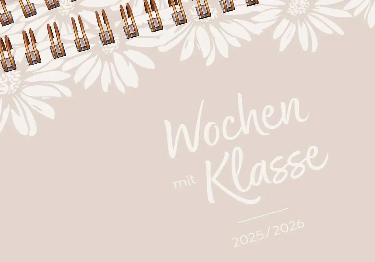 Tischkalender für Lehrkräfte 2025/2026 - amoedo – Schöne Papeterie