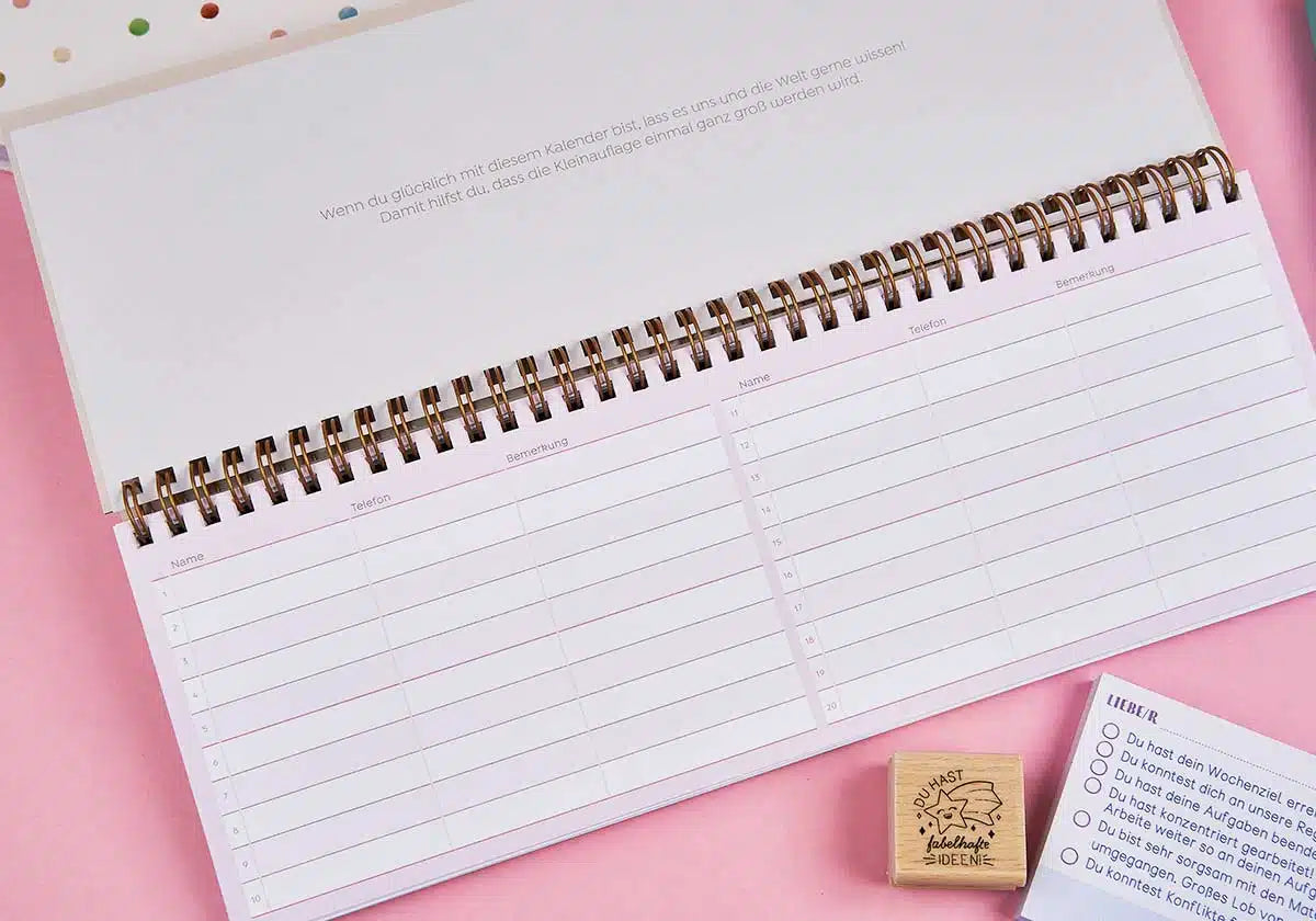 Tischkalender undatiert - amoedo – Schöne Papeterie