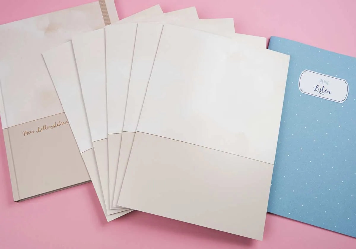 Ordnungsmappen »Wolkenflug« 5er Set zum Abheften - amoedo – Schöne Papeterie