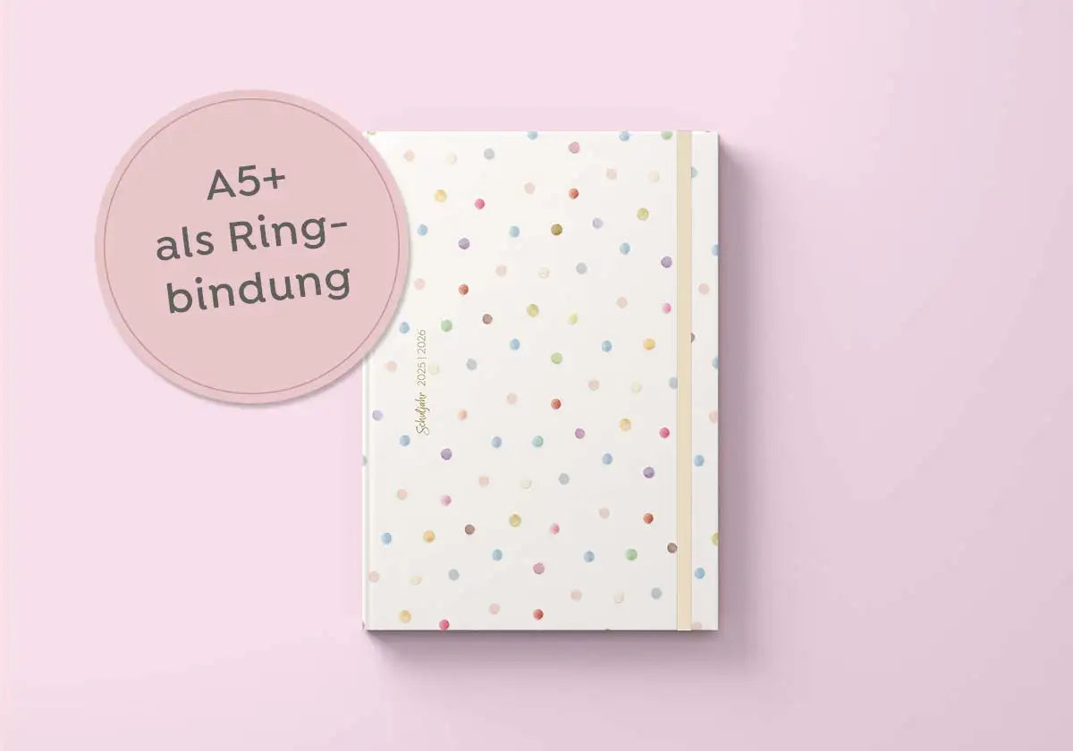 Lehrerplaner mit A5 Ringbindung für das Schuljahr 2025/2026 vom amoedo