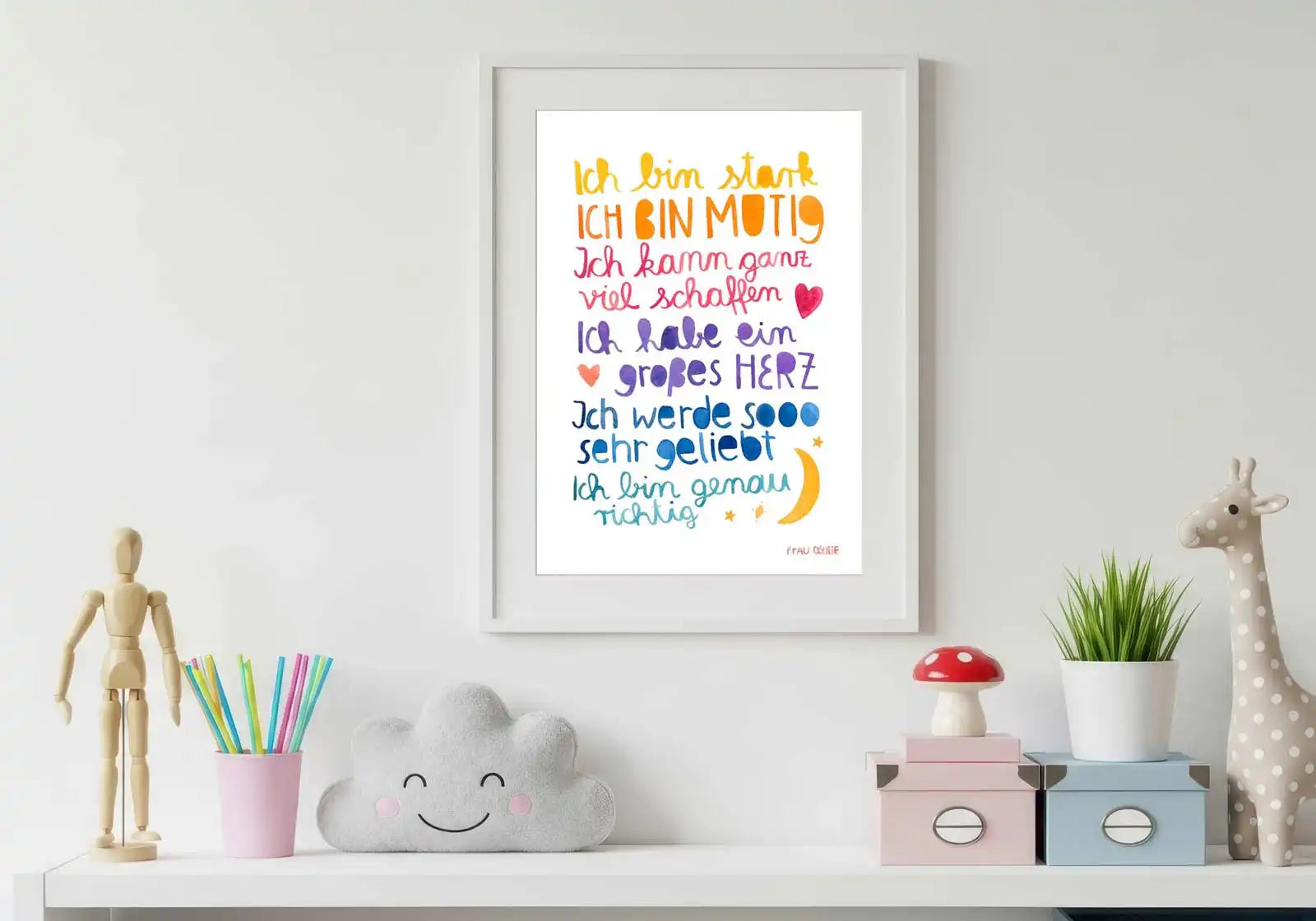 Affirmationsposter – Positive Gedanken für jeden Tag – A4 Print