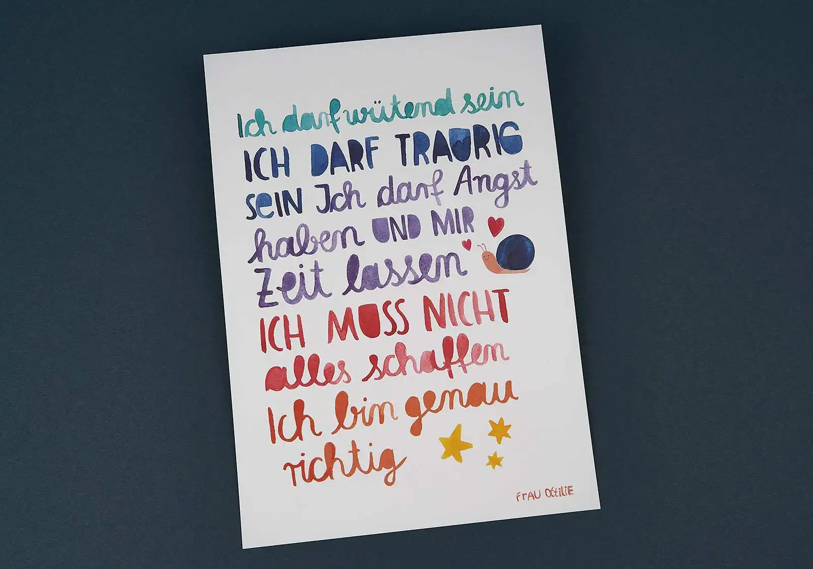 Affirmationsposter „Ich darf …“ – A4 Print