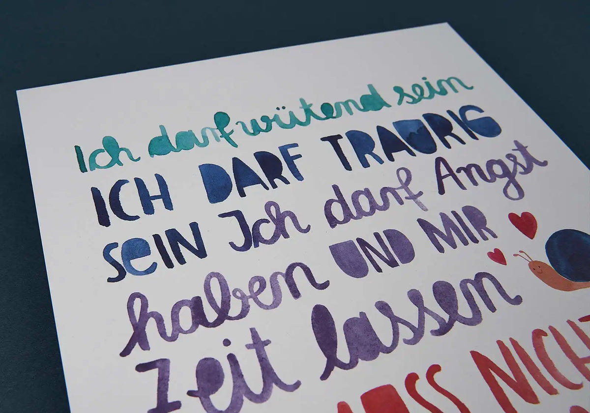 Affirmationsposter „Ich darf …“ – A4 Print