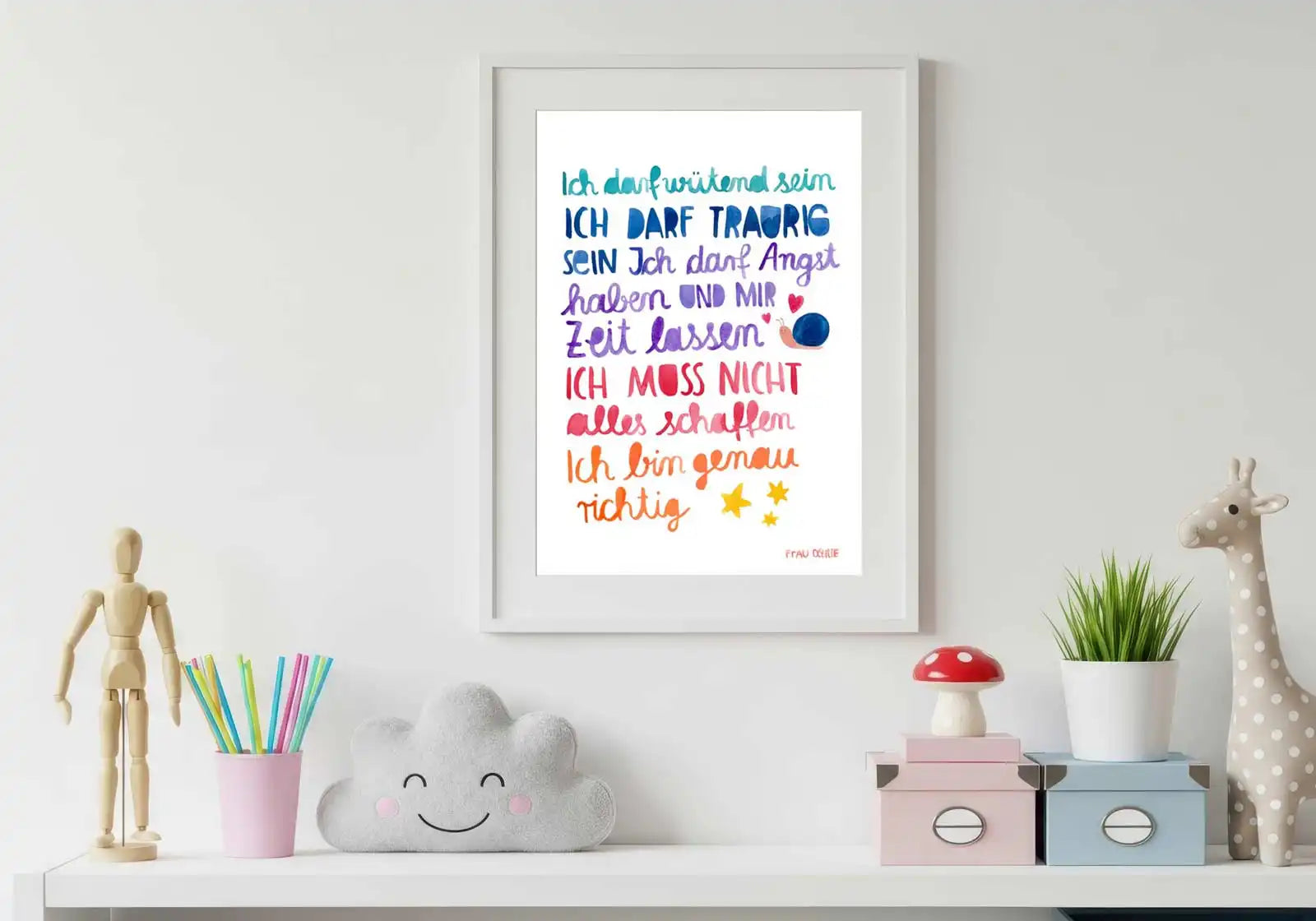 Affirmationsposter „Ich darf …“ – A4 Print
