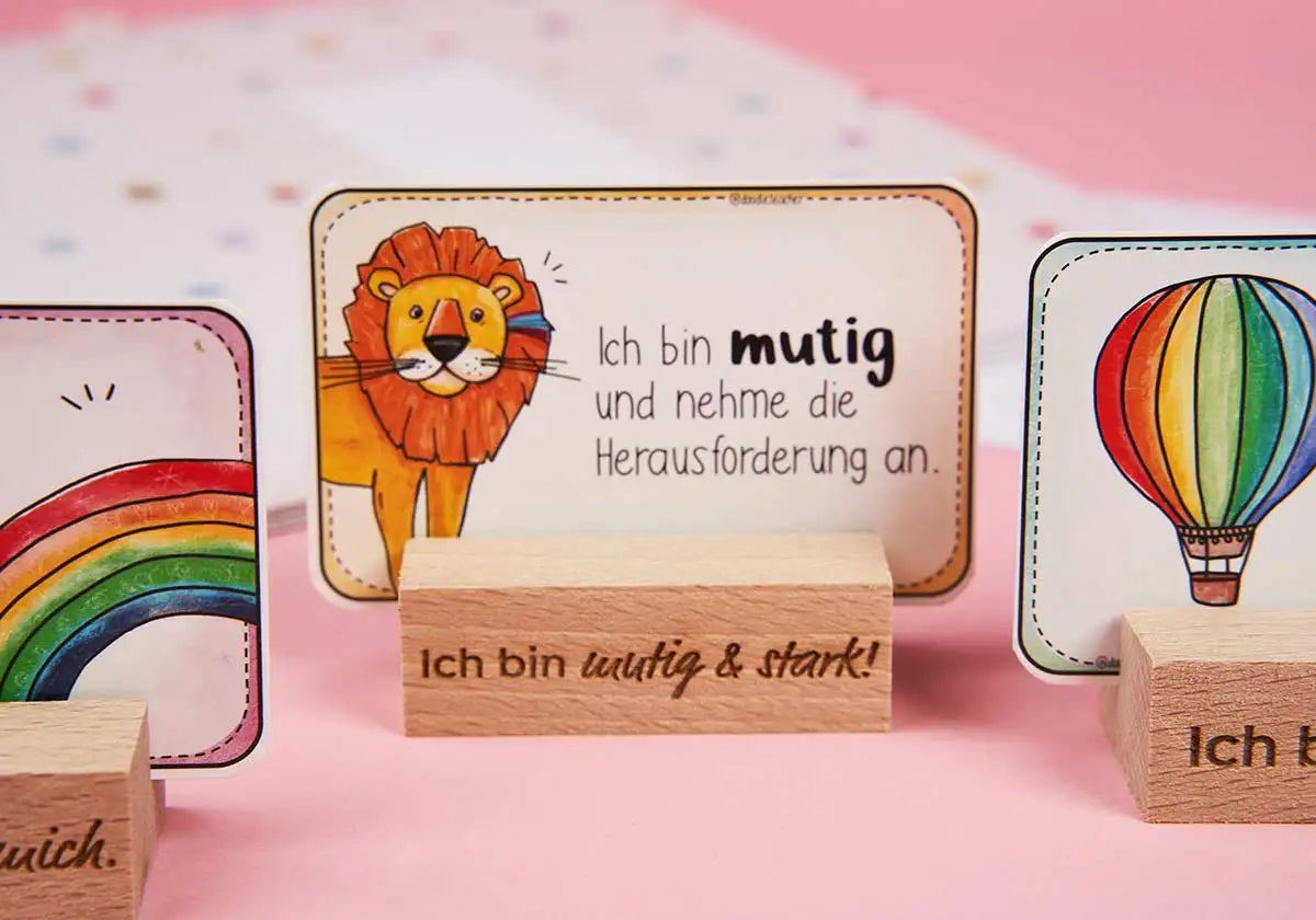Kartenhalter kurz – mit schönen Affirmationen - amoedo – Schöne Papeterie