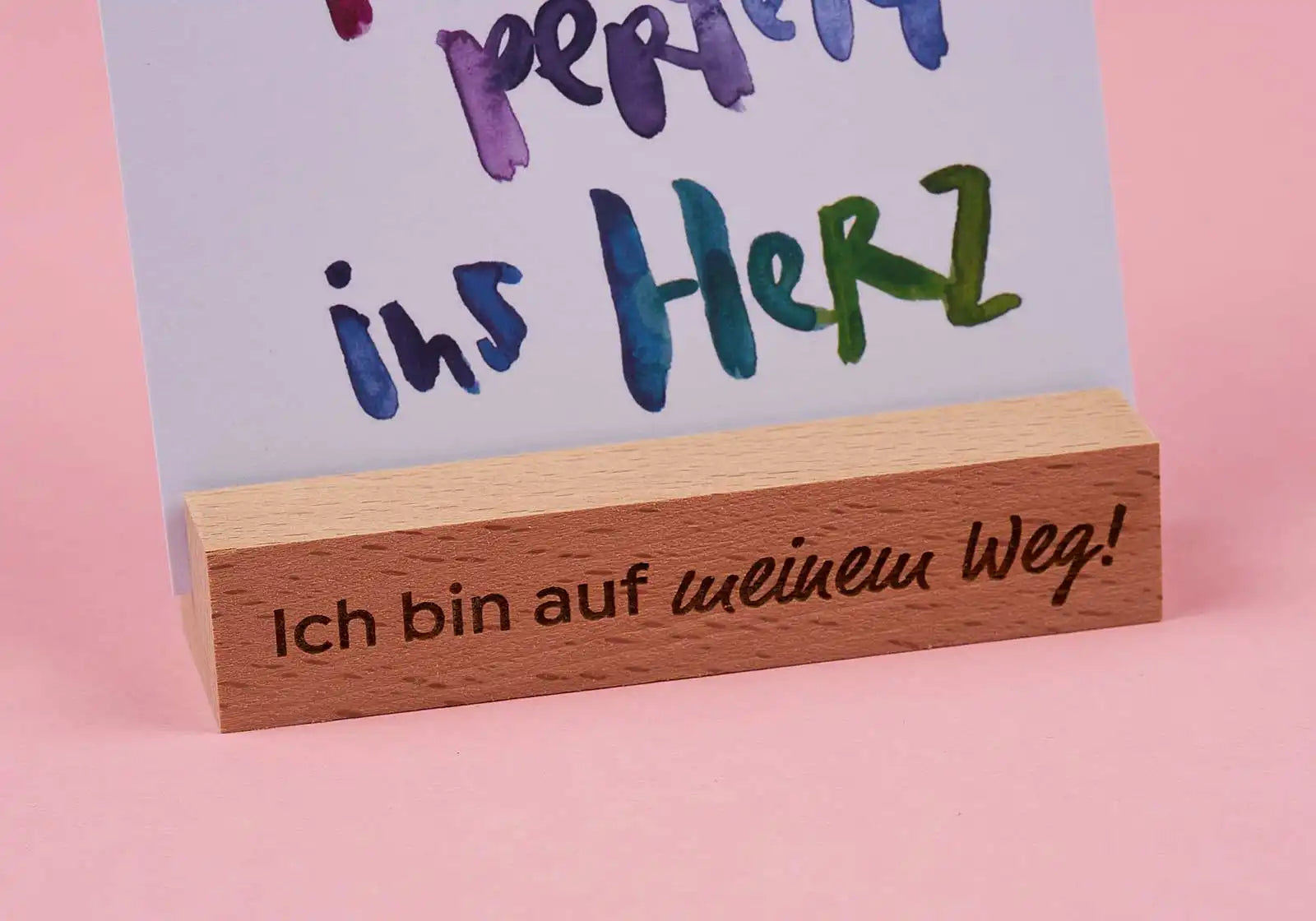 Kartenhalter lang – mit schönen Affirmationen - amoedo – Schöne Papeterie