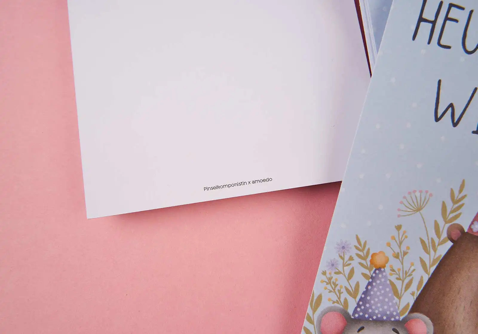 Postkarte »Heute feiern wir dich!« – Bär, Maus & Otter
