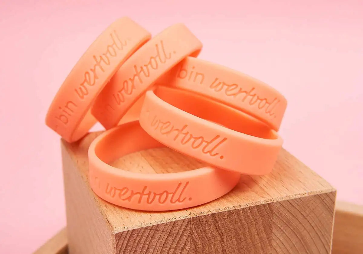 Affirmationsarmband aus Silikon für Kinder und Jugendliche als Geschenk für Schulkinder