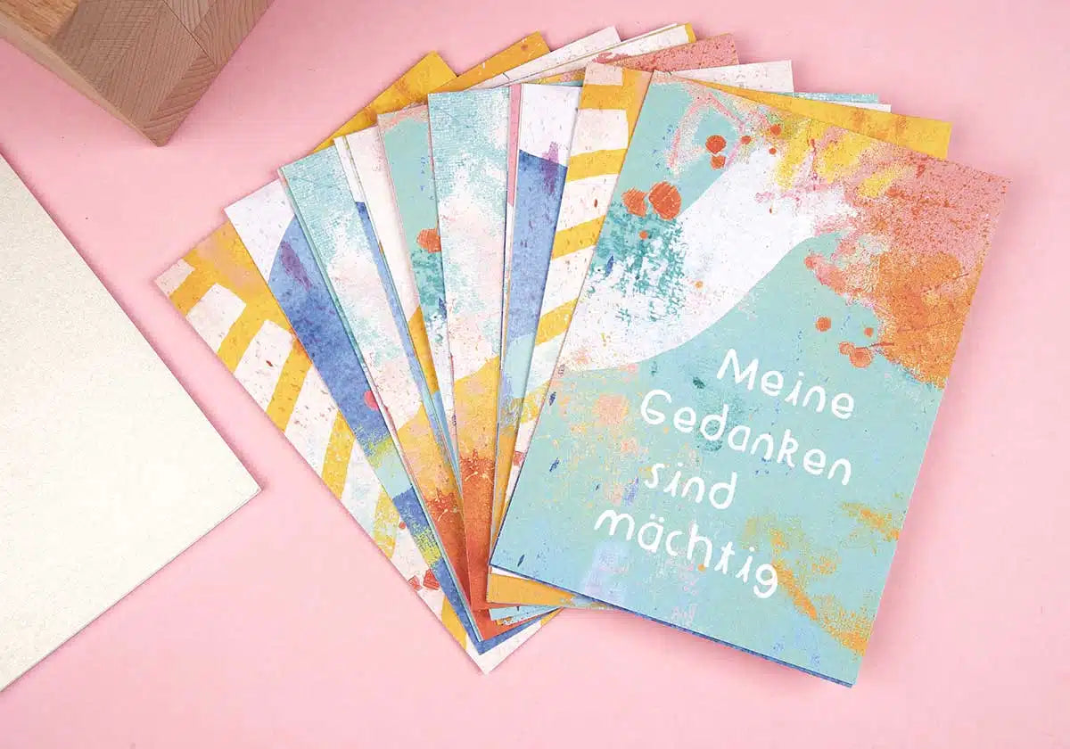 Tolle Affirmationskarten von Frau Ottilie im Postkartenformat, mit vielen schönen Affirmationen und Texten