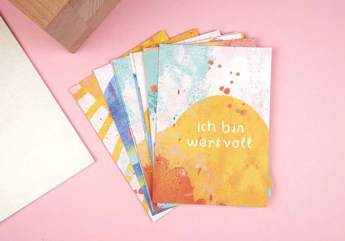 Tolle Affirmationskarten von Frau Ottilie im Postkartenformat für Kinder und Jugendliche – ideal als Geschenk