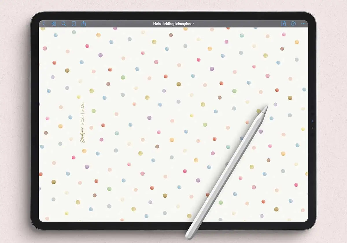 Digitalplaner für Goodnotes für Lehrerinnen und Lehrer, Lehrerplaner 2025/2026