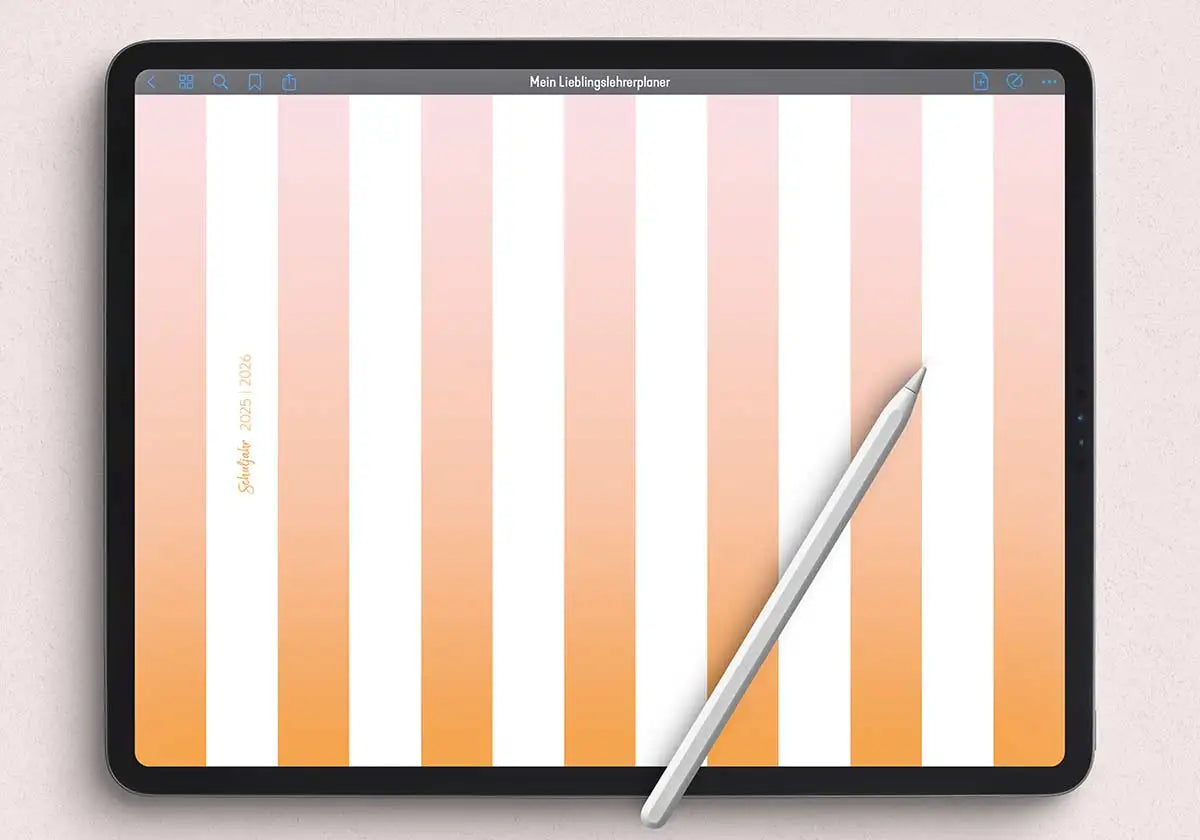 Digitalplaner für Goodnotes für Lehrerinnen und Lehrer, Lehrerplaner 2025/2026