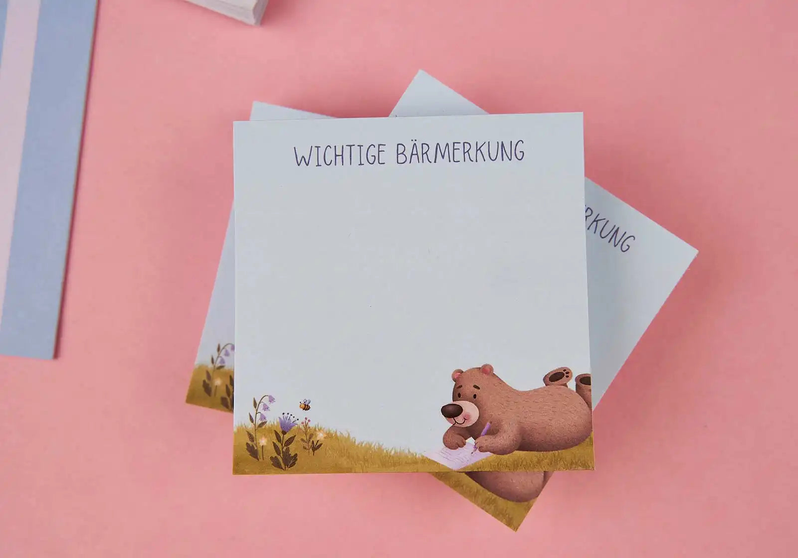 Haftnotizblock »Wichtige Bärmerkung« – Bär