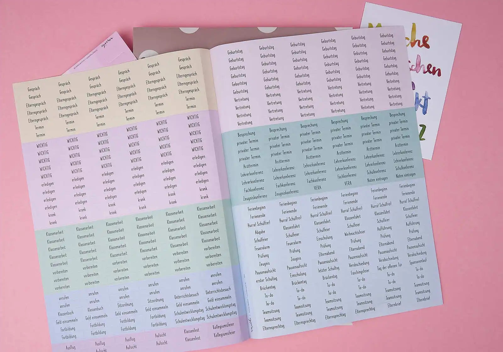 Lehrerkalender Blattsammlung gelocht A4+ 2026/2027