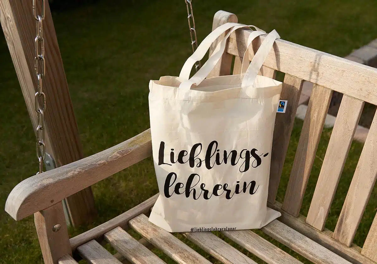 Stofftasche »Lieblingslehrerin« Bio-Fairtrade - amoedo – Schöne Papeterie