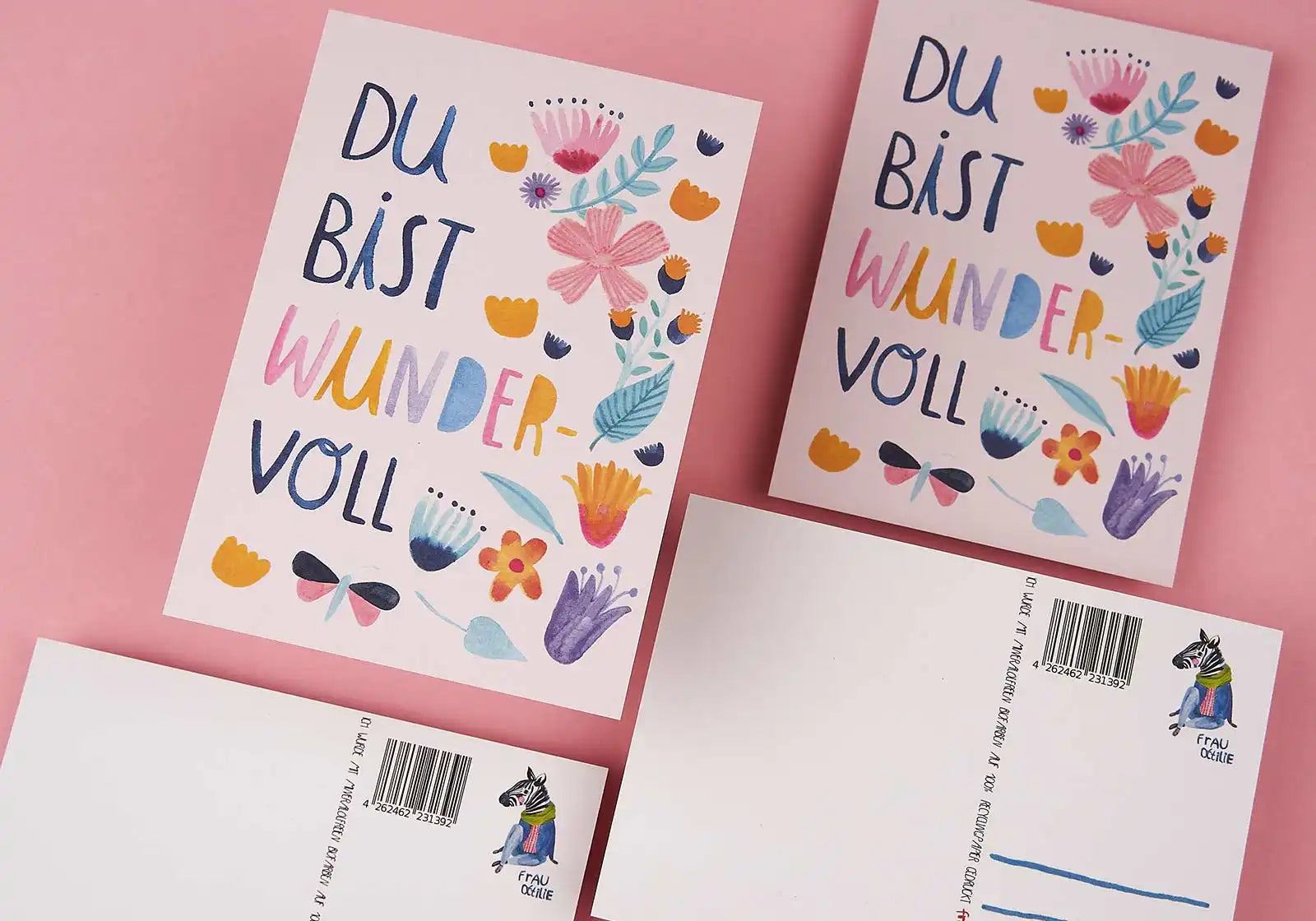 Postkarte Frau Ottilie – Du bist wundervoll