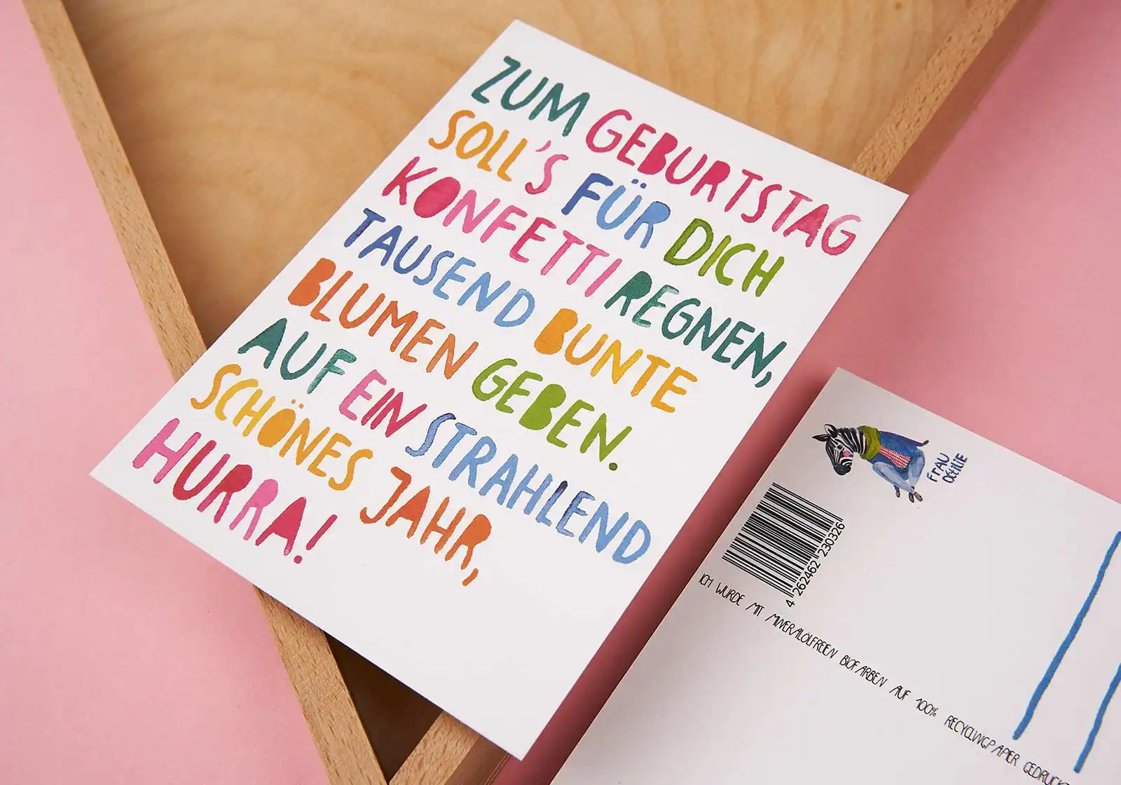 Postkarte Frau Ottilie – Zum Geburtstag