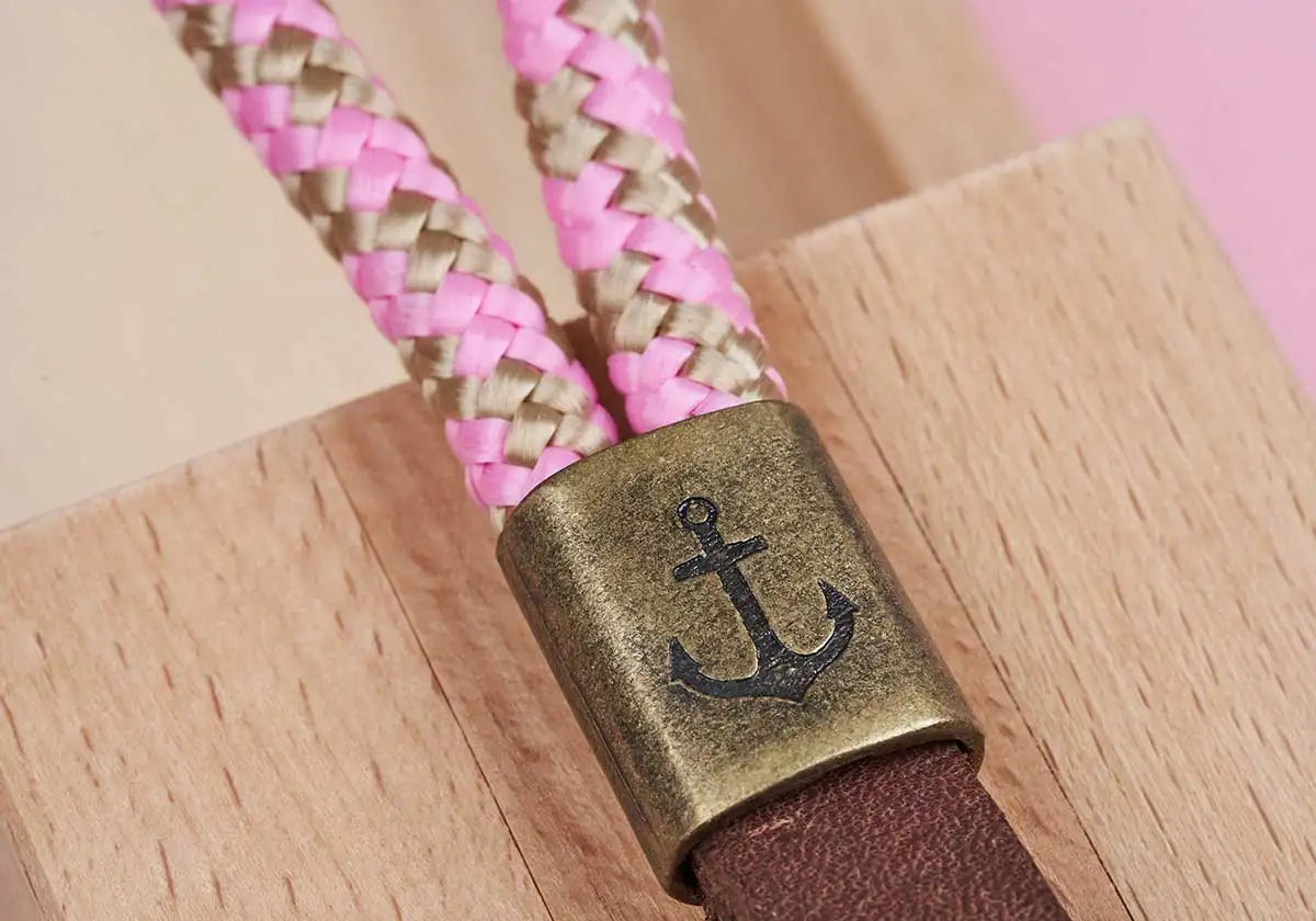 Schlüsselband rosa-beige - amoedo – Schöne Papeterie