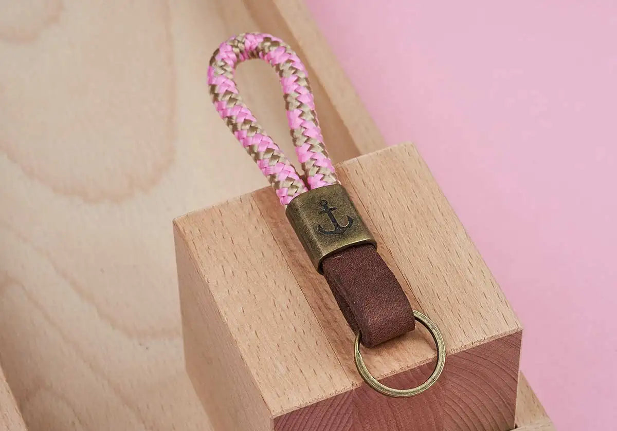 Schlüsselband rosa-beige - amoedo – Schöne Papeterie