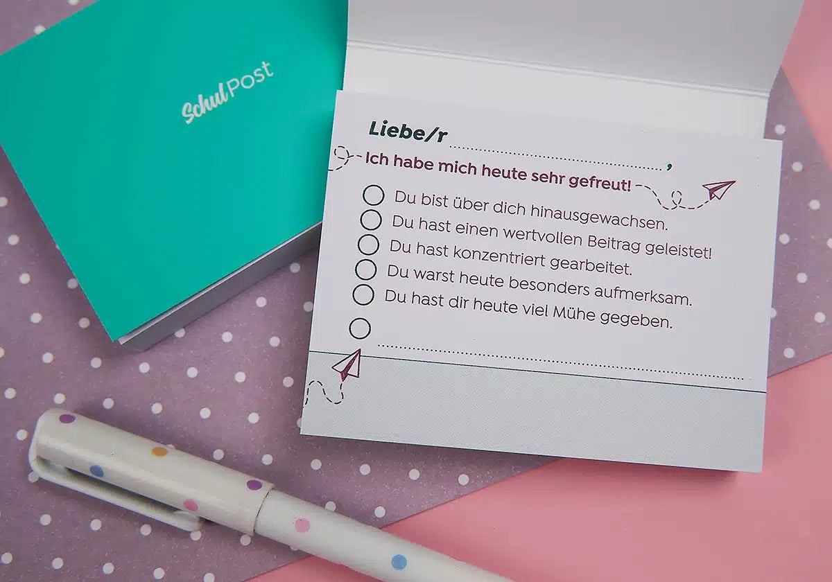 Haftnotizblock »Schulpost« - amoedo – Schöne Papeterie