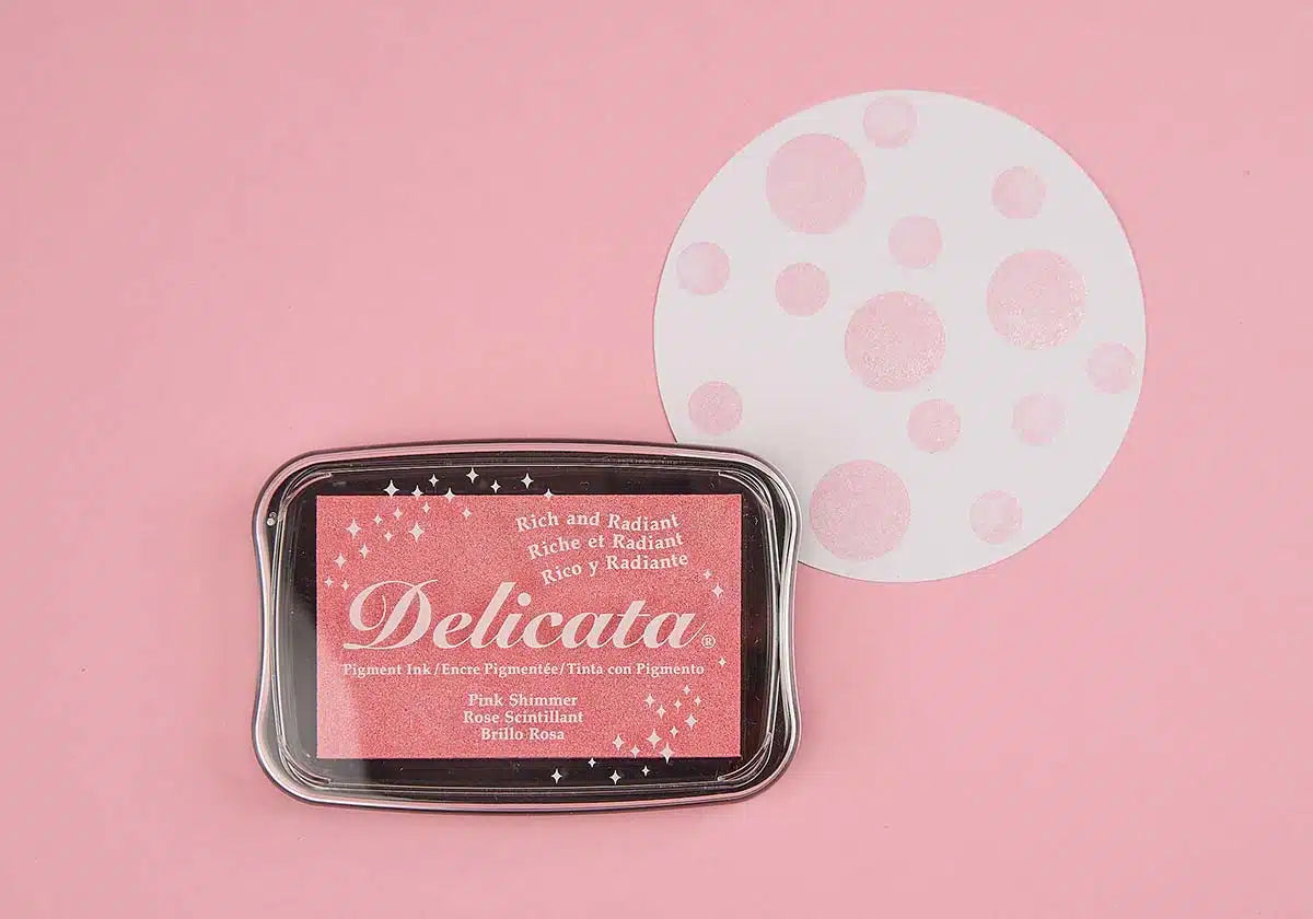 Stempelkissen »Delicata« Pink Shimmer - amoedo – Schöne Papeterie